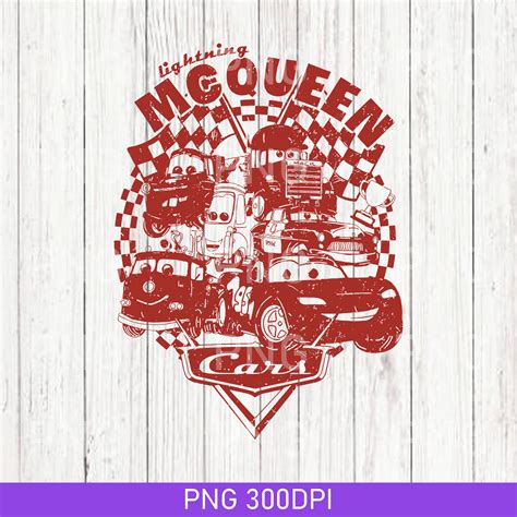 Retro Lightning Mcqueen Piston Cup PNG, Disney Cars PNG, Dis | Inspire ...