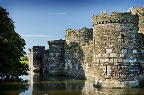 Circuit Wall & Moat, Beaumaris Castle (Illustration) - World History ...