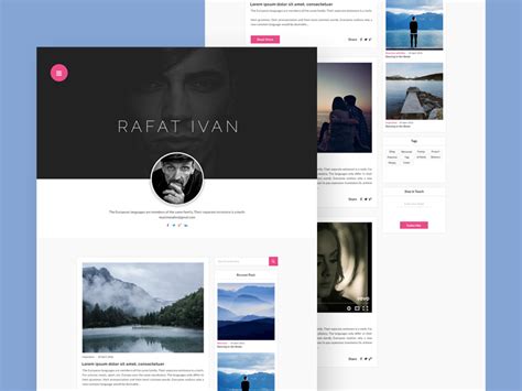 Personal Blog Website | Free PSD Templates