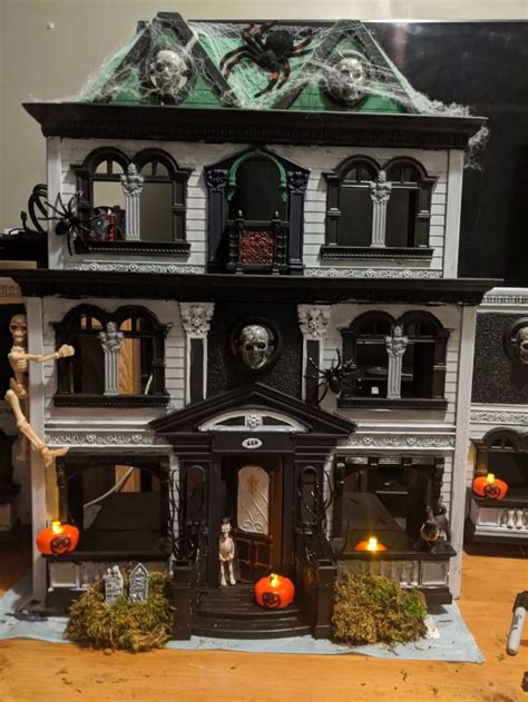 Doll house into a haunted house | Halloween haunted house diy ...