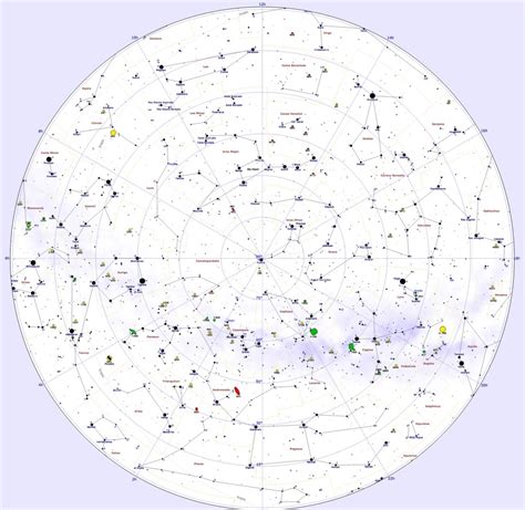 Constellation Map Northern Hemisphere