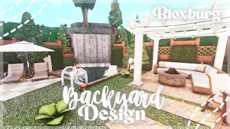 Roblox Bloxburg - Backyard design Idea - Minami Oroi - YouTube