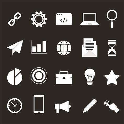 White Business Icons Vector Art, Icons, and Graphics for Free Download