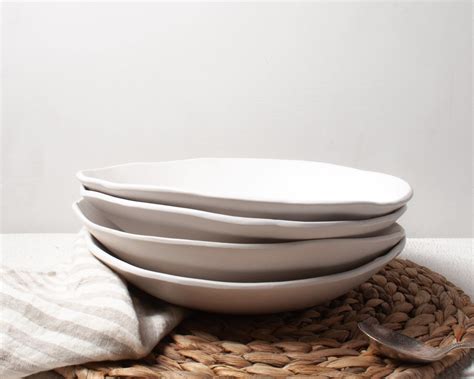 Organic White Matte Pasta Bowls — Tagliaferro