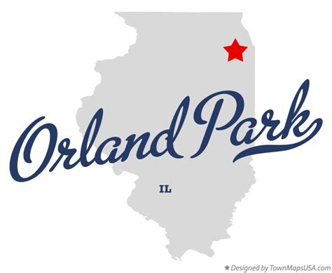 Map of Orland Park, IL, Illinois