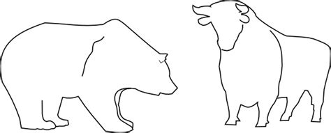 Bull And Bear clip art Free vector in Open office drawing svg ( .svg ...