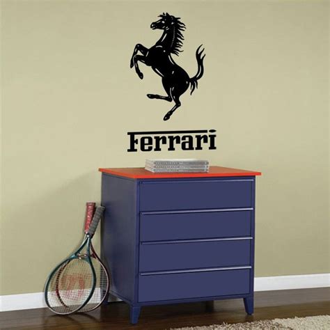 Vinyl Wall Decal Art Sticker - Ferrari emblem - Medium size. $26.00 ...