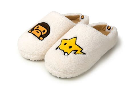 Bape BAPE BABY MILO FUR SLIPPERS Plush Room Shoes Bapesta Sta | Grailed