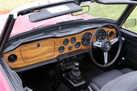 Triumph TR6, interior & dash, c1975 - a photo on Flickriver