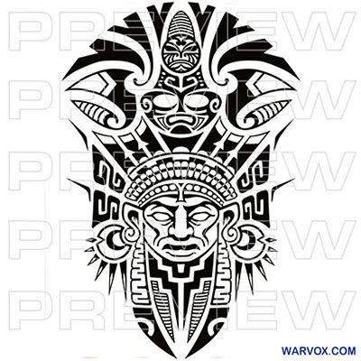 Aztec Tribal Tattoo Design - ₪ AZTEC TATTOOS ₪ Warvox Aztec Mayan Inca ...