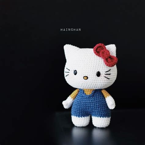 Hainchan - HELLO KITTY - Amigurumi crochet pattern. Instant download ...