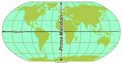 4 Free Printable World Map Prime Meridian in PDF | World Map With Countries