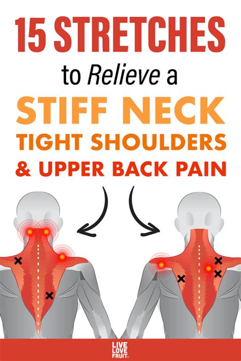 15 stretches to relieve a stiff neck tight shoulders and upper back ...