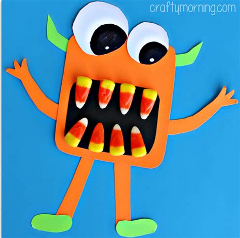 Candy Corn Monster Craft for Halloween - Crafty Morning