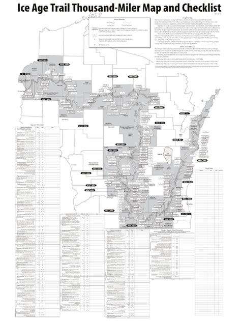 Ice Age Trail Thousand-Miler Map Checklist | westcoastcontrols.co.uk