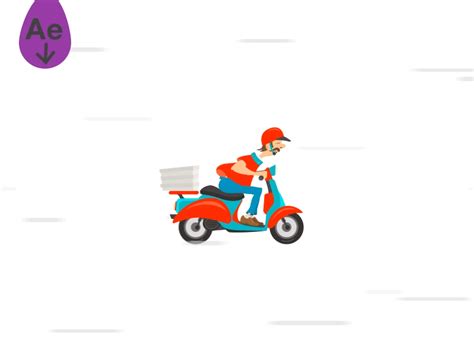 Motorcycle Animated Delivery Gif - Lanarra