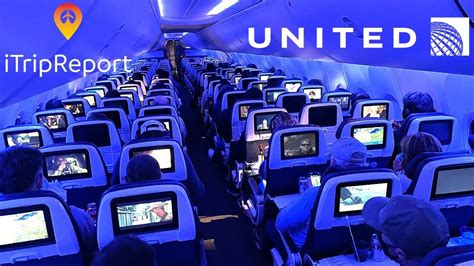 NEW INTERIOR United 737 MAX 8 Economy Class Trip Report - YouTube