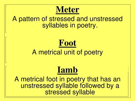 Metrical Foot