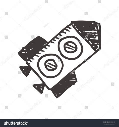 Spaceship Doodle Drawing Stock Vector (Royalty Free) 290730995 ...