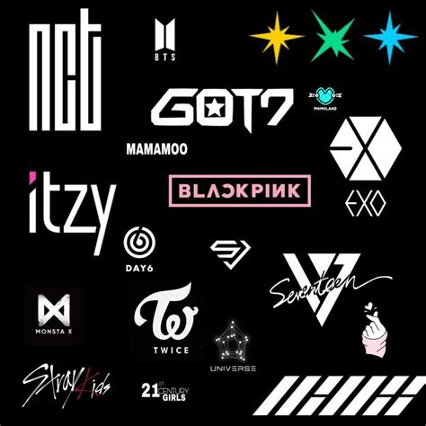 Kpop logos wallpaper | 로고, 아이콘