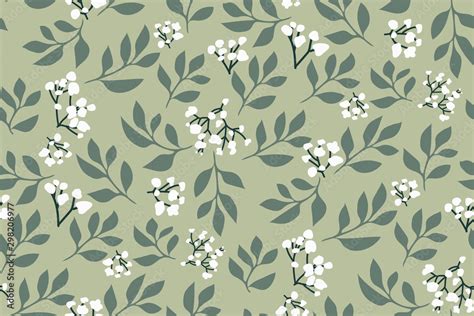 Light Green Floral Wallpaper