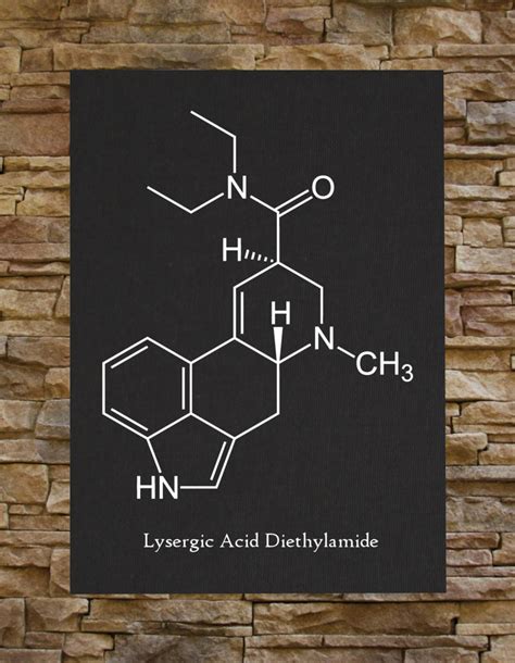 LSD Chemical Structure Canvas Print / Back Patch Acid - Etsy