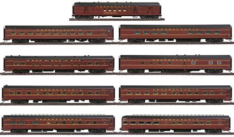 Walthers HO Scale Pennsylvania/PRR Broadway Limited 9-Car Deluxe Train ...