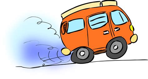 Van car funny drawing free image download