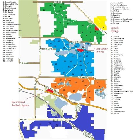 Map Of The Villages Florida Maps Catalog Online - Bank2home.com