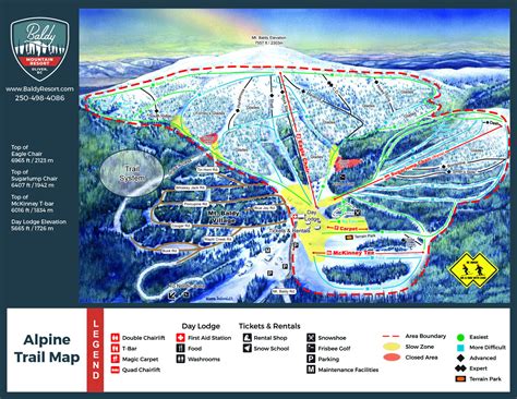 Baldy Mountain Resort Trail map - Freeride