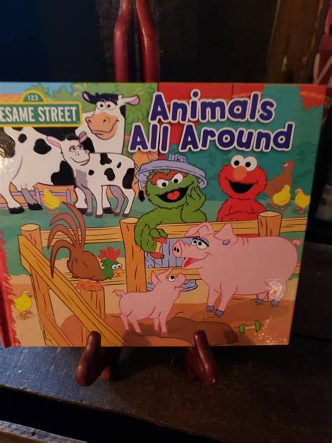 Sesame Street Animals All Around Hardcover Book | Etsy