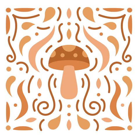 Ornamental Mushroom Flat vector quality illustration 20811274 Vector ...