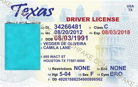 Template New Texas Drivers License - Krysfill Myyearin