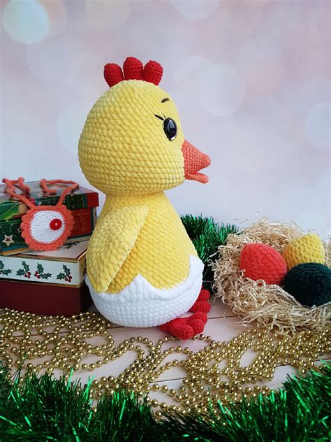 Easter Chick Chicken Stuffed Toy Easter Chick for Baby | Etsy