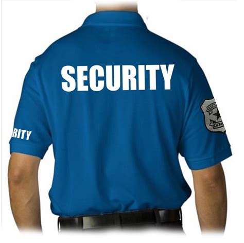 MEN'S PRINTED SECURITY EMBROIDERY BADGE POLICE STAFF UNIFORM COLLAR ...