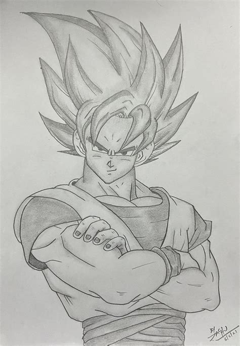 Easy Goku Drawings In Pencil