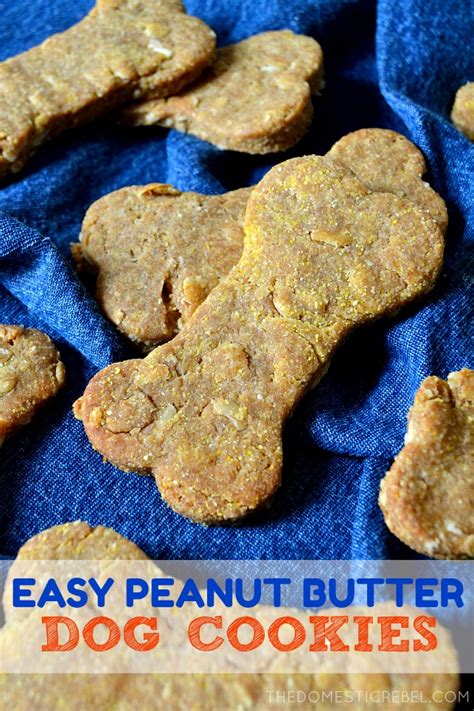 Homemade Peanut Butter Dog Cookies | The Domestic Rebel