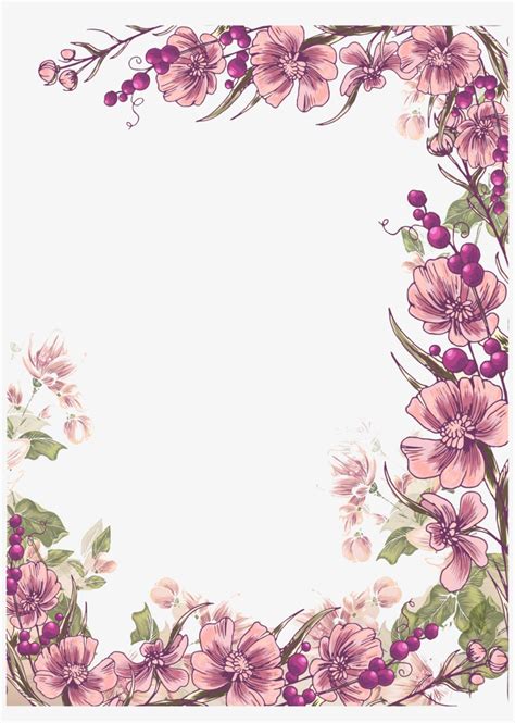 Vector Flower Border Design Png | Best Flower Site