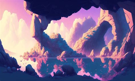 Enchanted Cave with a Lake by necroxaos on DeviantArt