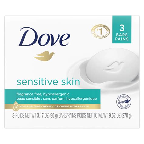 Dove Beauty Bar More Moisturizing Than Bar Soap Sensitive Skin 3 Bars ...