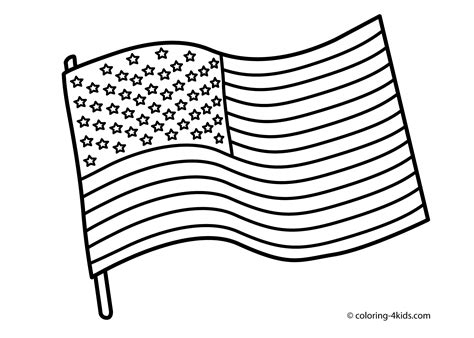 #4thofJuly the 4th of July coloring pages. USA independence day. Flag ...