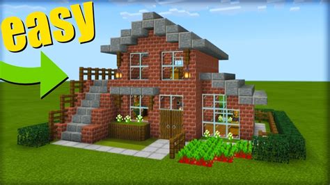 Minecraft Tutorial: How To Make A Brick House "2019 Tutorial" - YouTube