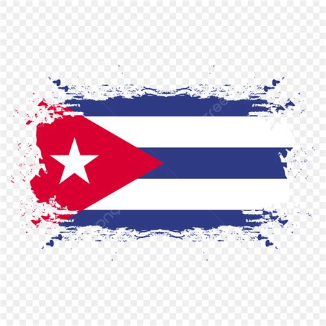 Cuba Flag Vector Art PNG, Vintage Cuba Flag In Brush Stroke Free Png ...