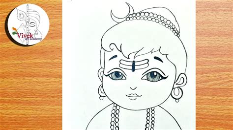 How to Draw Lord Shiva || Cute Shivji Drawing Step by Step - YouTube