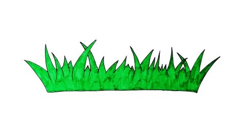 How to Draw Grass - EASY FOR KIDS - YouTube