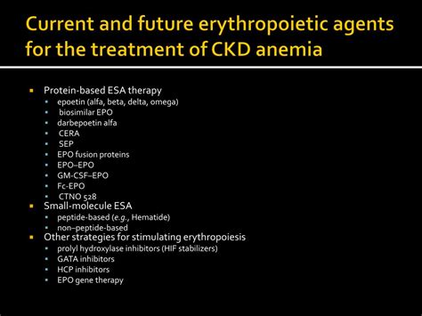 PPT - Erythropoiesis stimulating agents in chronic kidney disease ...