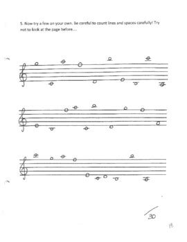 Ledger Lines: Treble Clef (Introduction and Worksheet) | TpT