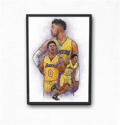 La Lakers Poster, Wall Art, Sports Poster, Fan Art, Wall Art, Sports ...