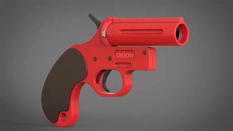 Flare Gun 3D Model