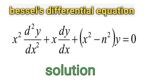 Bessel Function Series Solution